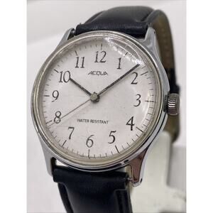 Vintage Acqua By Timex Mens Mechanical Wind Watch Running